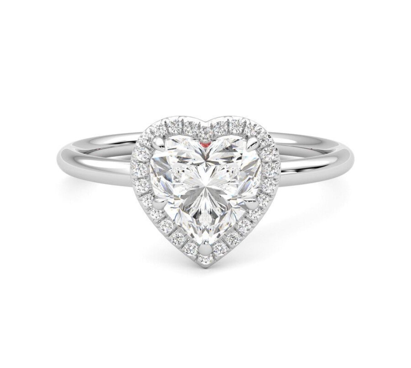 The Silver Sparkling Belle Amour Ring