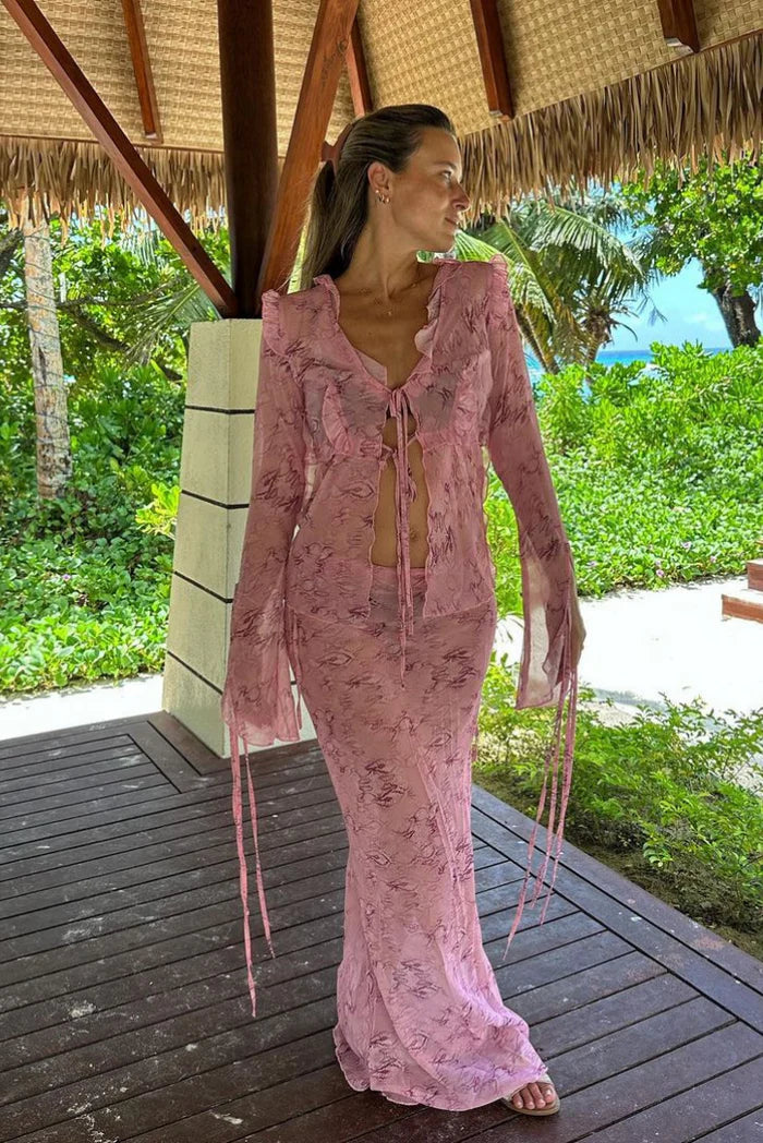 Annabelle | Flowing Maxi Skirt Set