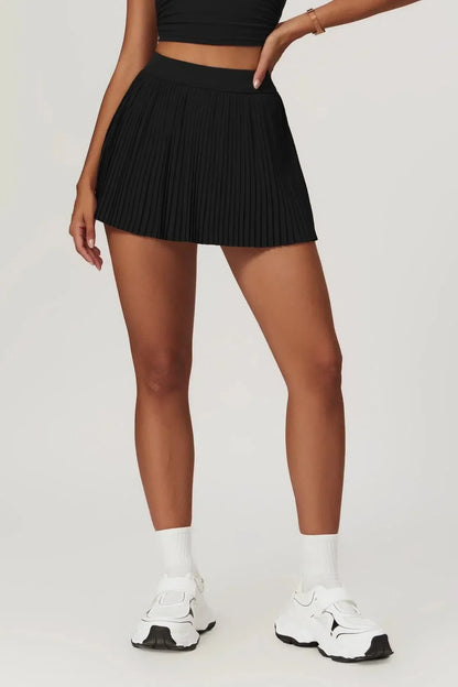Abriana – Pleated Design Mini Skirt