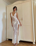 Aylee | Sleeveless Waisted Lace Dress
