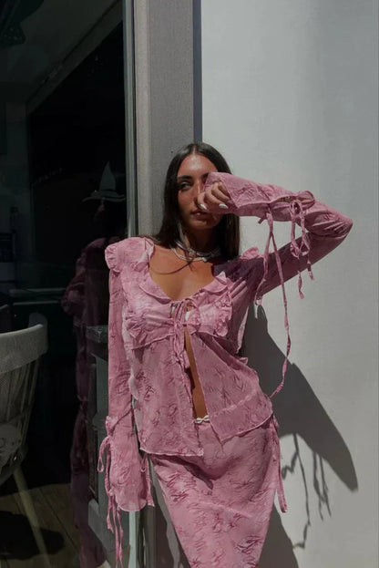 Annabelle | Flowing Maxi Skirt Set