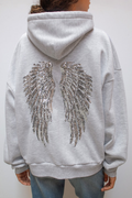 Angel Wings Sequin Hoodie