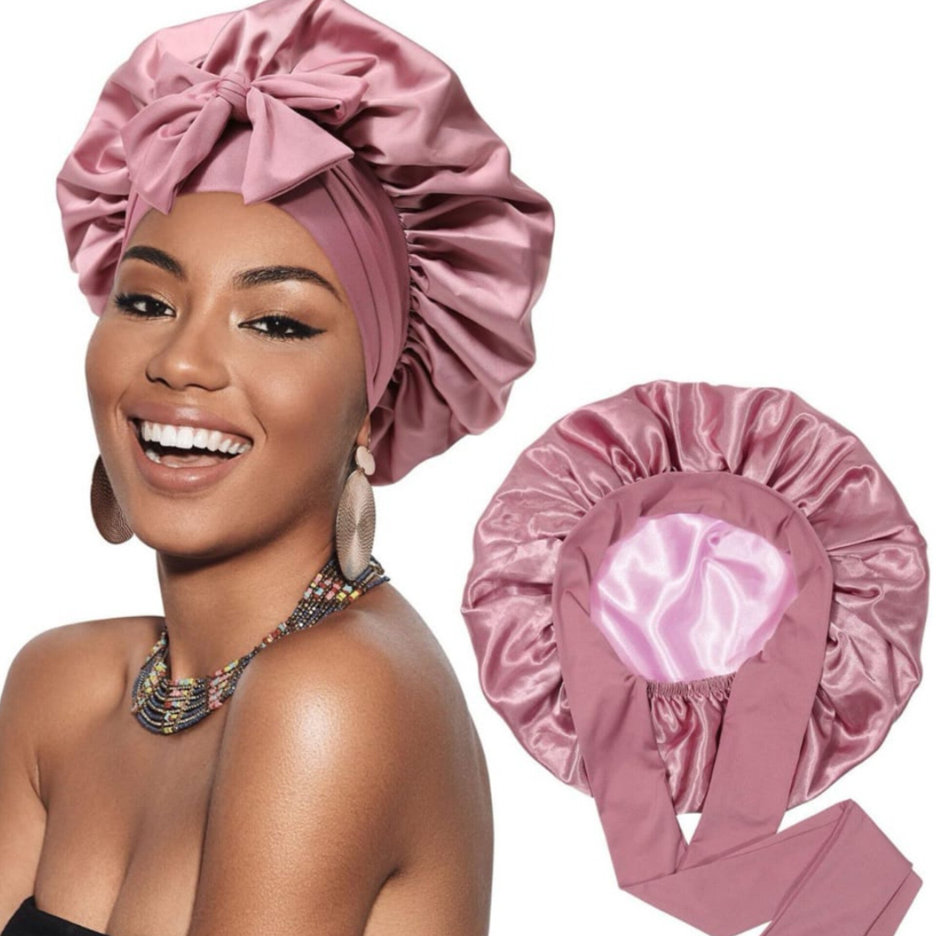 SilkLuxe™ - Satin Sleep Bonnet