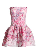Cecilia | Strapless Floral Dress