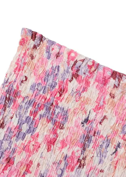 Cecilia | Strapless Floral Dress