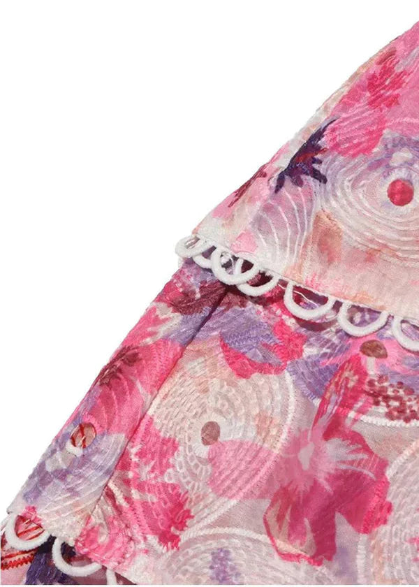 Cecilia | Strapless Floral Dress